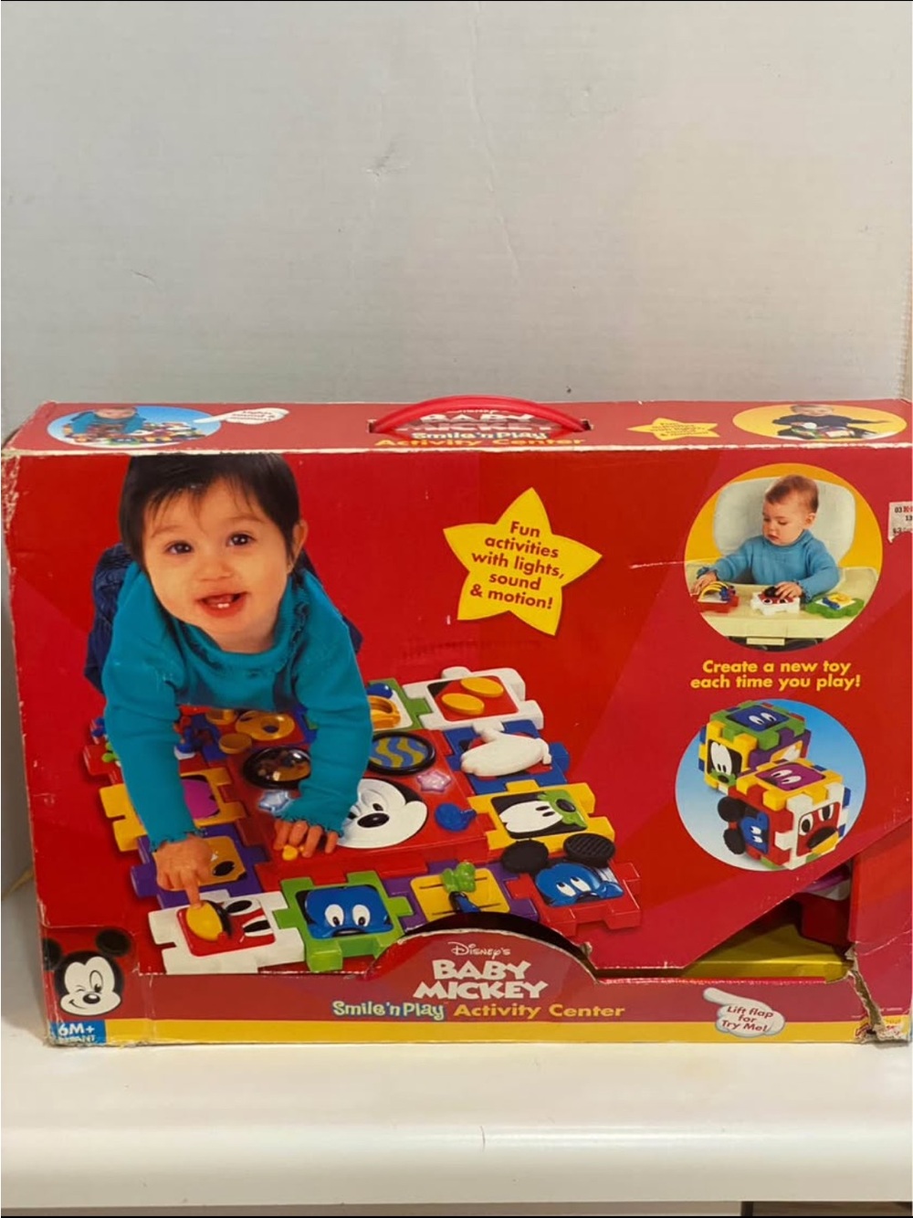 vintage Disney's Baby Mickey "Smile 'n Play" Activity Center